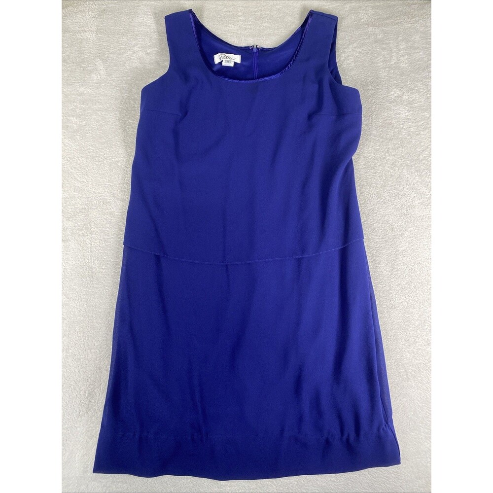 Patra Dress Women's 18 Sleeveless Midi Vintage Flouncy Front Blouson